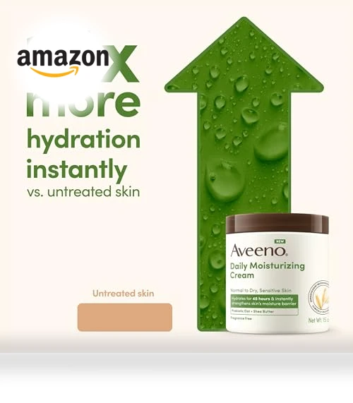 Daily Moisturizing Cream with Prebiotic Oat & Shea Butter — Creams & Moisturizers, Aveeno