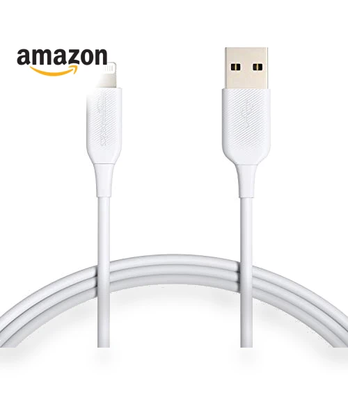 Fast Charging USB-A to Lightning Cable — Lightning, Amazon Basics