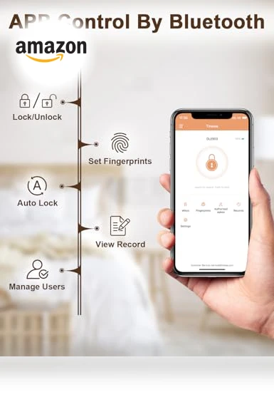 Fingerprint Smart Lock Biometric Door Knob — Smart Home Security, Tinewa