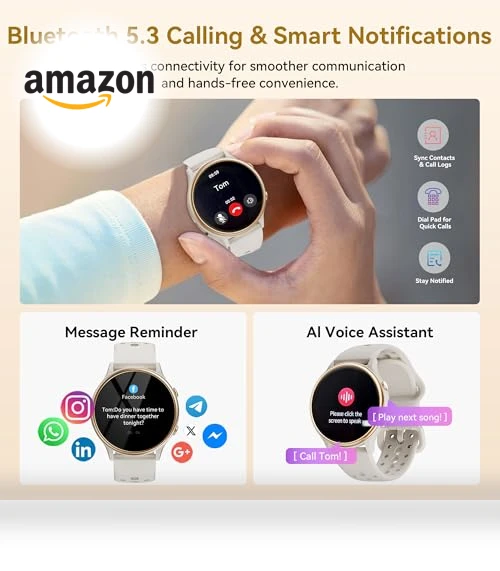 Fitness Tracker with Heart Rate & SpO2 Monitor — Smartwatches