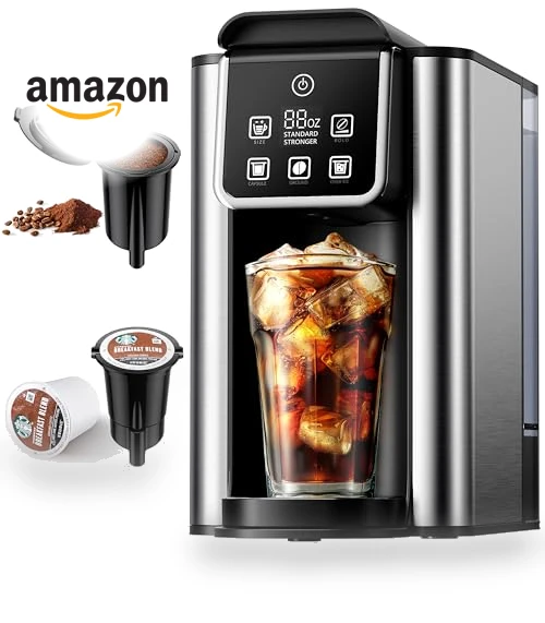 Hot & Iced Coffee Maker with Bold Setting — Coffee Makers, KIDISLE