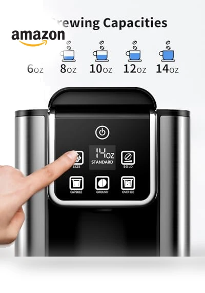 Hot & Iced Coffee Maker with Bold Setting — Coffee Makers, KIDISLE