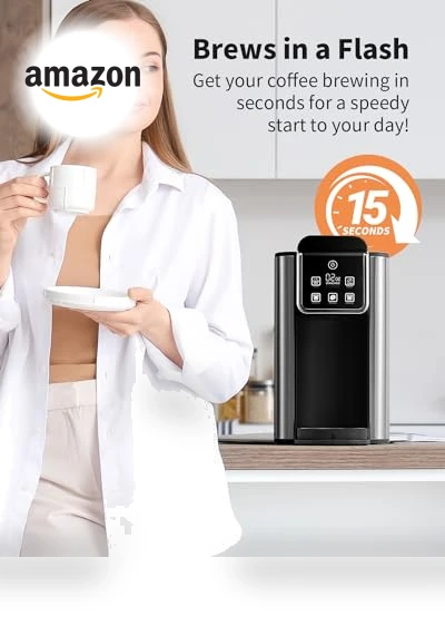 Hot & Iced Coffee Maker with Bold Setting — Coffee Makers, KIDISLE