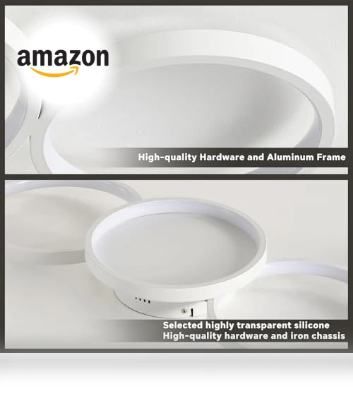 LED Smart Ceiling Light Dimmable — Overhead Lighting, SKY ANGLE