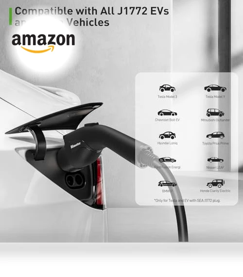 Level 2 EV Charger with NEMA 14-50 Plug and NEMA 5-15 Adapter — Battery Chargers, HIMOTOR