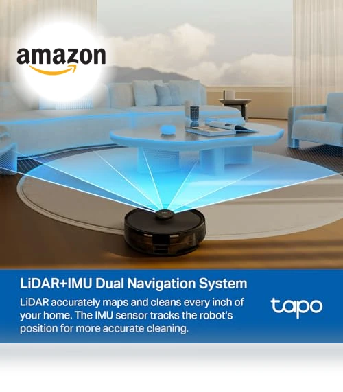 LiDAR Smart Navigation Robot Vacuum and Mop with Self-Emptying Dock — Smart Cleaning Robots, Tapo