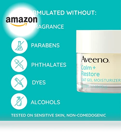Oat Gel Facial Moisturizer for Sensitive Skin — Beauty & Personal Care, Aveeno