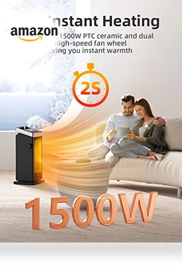 Portable Ceramic Electric Heater — Portable Heating Solutions, BREEZOME