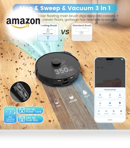 Robot Vacuum and Mop Combo — Smart Cleaning Robots, AIRROBO