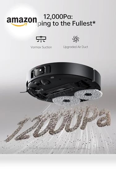 Robot Vacuum with Detachable & Liftable Mop — Smart Cleaning Robots, Dreame