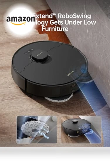 Robot Vacuum with Detachable & Liftable Mop — Smart Cleaning Robots, Dreame