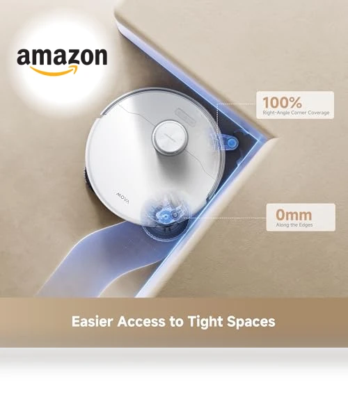 Robot Vacuum with Removable & Liftable Mop — Smart Cleaning Robots, MOVA