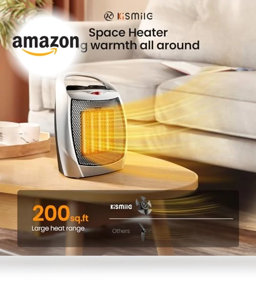 Small Electric Space Heater — Portable Heating Solutions, Kismile