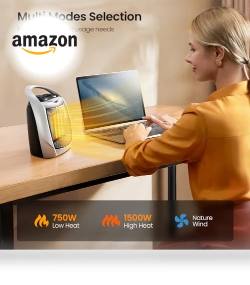 Small Electric Space Heater — Portable Heating Solutions, Kismile