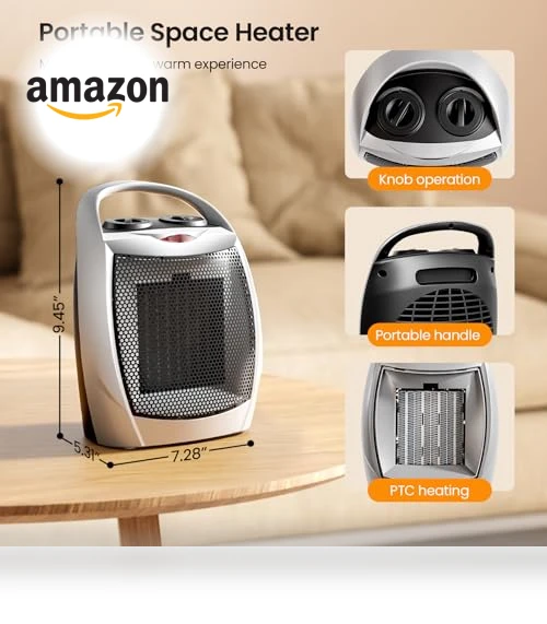 Small Electric Space Heater — Portable Heating Solutions, Kismile