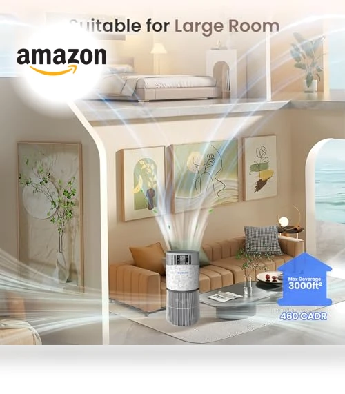 Smart Pet Air Purifier with Aromatherapy Diffuser — Activated Carbon Air Purifiers, Samrado