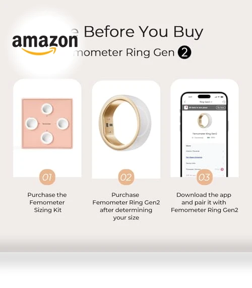 Smart Ring - Sleep, Heart Rate & Cycle Monitoring — Smartwatches, femometer
