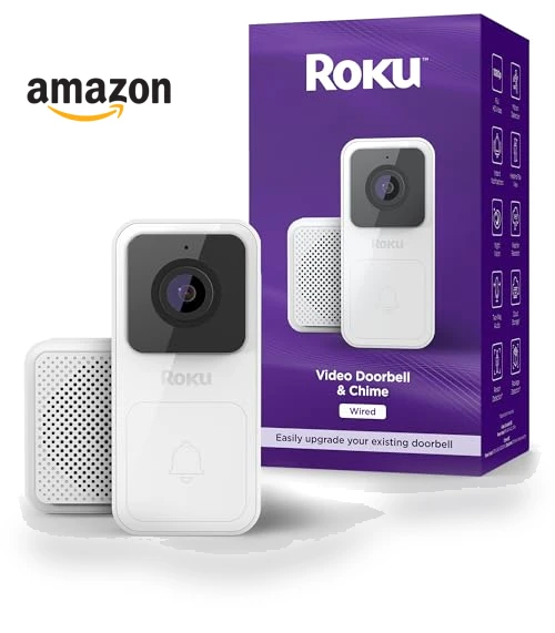 Smart Video Doorbell & Chime — Smart Home Security, Roku