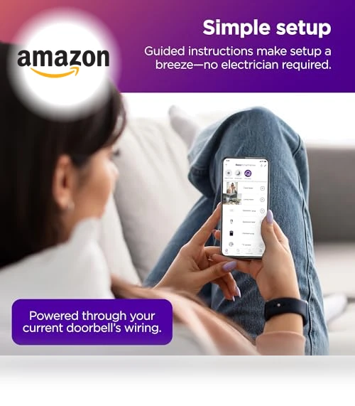 Smart Video Doorbell & Chime — Smart Home Security, Roku