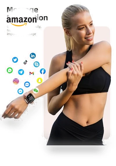 Smart Watch with 5ATM Waterproof Swimming Tracker — Smartwatches, Parsonver