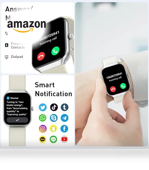 Smart Watch with Bluetooth Call and Fitness Tracker — Smartwatches, Motast