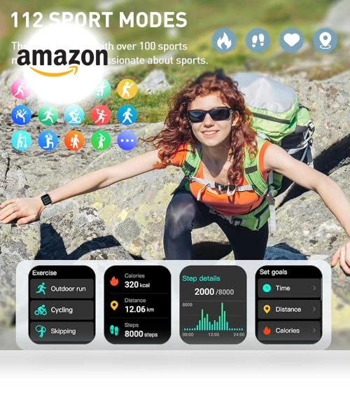 Smart Watch with Bluetooth Call and Fitness Tracker — Smartwatches, Motast