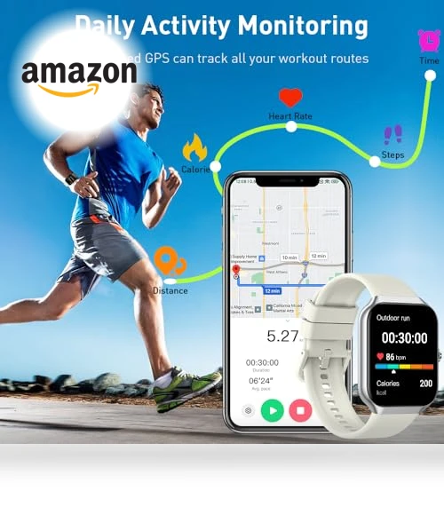 Smart Watch with Bluetooth Call and Fitness Tracker — Smartwatches, Motast