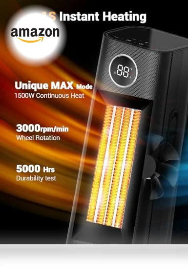 Space Heater for Indoor Use — Portable Heating Solutions, Sunnote