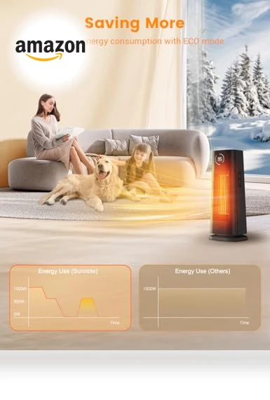 Space Heater for Indoor Use — Portable Heating Solutions, Sunnote