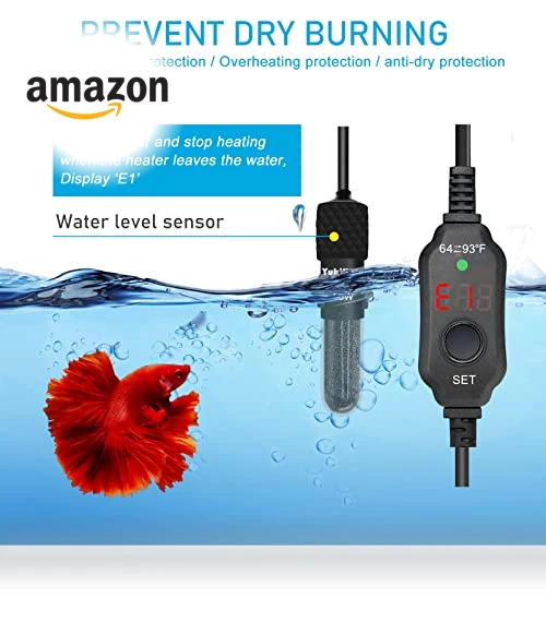Submersible Aquarium Heater — Heaters & Chillers, YukiHalu