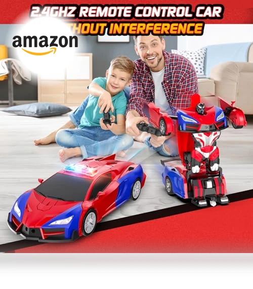 Transforming Remote Control Car and Robot — Interactive Figures & Robots, CEGOUFUN