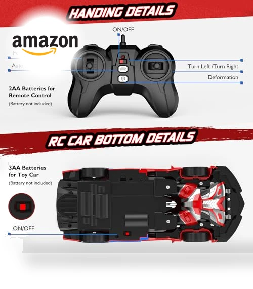 Transforming Remote Control Car and Robot — Interactive Figures & Robots, CEGOUFUN