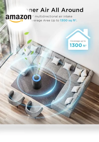 True HEPA Air Purifier for Large Rooms — Activated Carbon Air Purifiers, Mooka