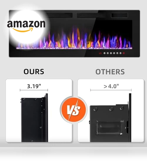 Ultra-Thin Electric Fireplace Heater — Electric Heating Solutions, VENDORZ