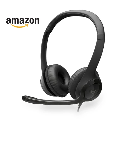 Wired Headset with Noise Cancelling Microphone — Audio Gear, Logitech
