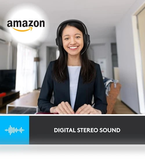 Wired Headset with Noise Cancelling Microphone — Audio Gear, Logitech