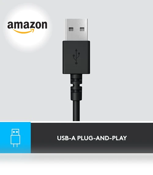 Wired Headset with Noise Cancelling Microphone — Audio Gear, Logitech