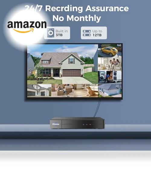 Wired Security Camera System with Audio — Security Cameras, Hiseeu