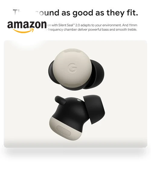 Wireless Earbuds with Active Noise Cancellation — In-Ear Headphones, Google