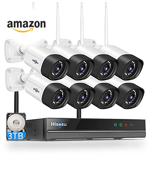 Wireless Security Camera System — Smart Home Security, Hiseeu