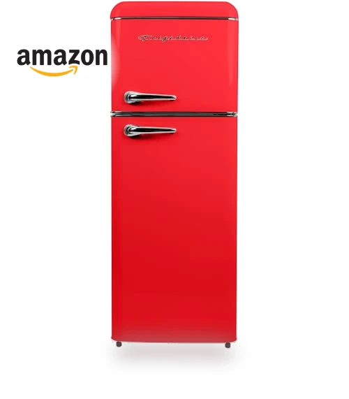 2 Door Apartment Size RETRO Refrigerator with Top Freezer — Mini Fridges, Frigidaire