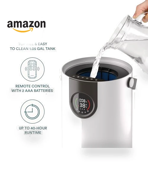 2-in-1 Cool Mist Humidifier & Air Purifier — Air Moisturizers, Homedics