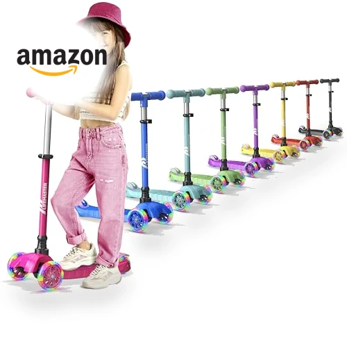 3 Wheel Kick Scooter with LED Lights — Electric Vehicles, Lifemaster