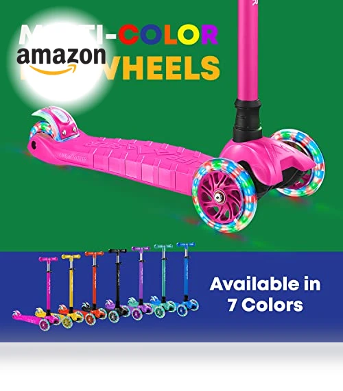 3 Wheel Kick Scooter with LED Lights — Electric Vehicles, Lifemaster