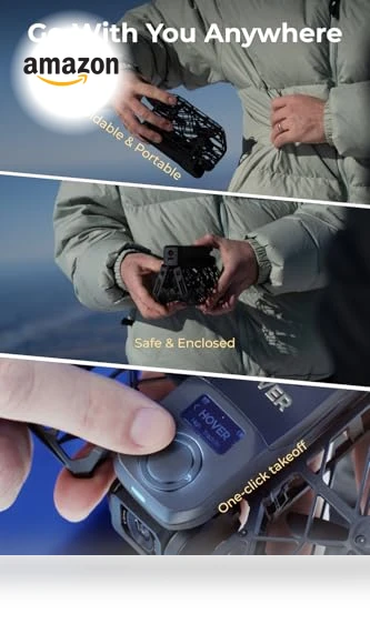 4K Action Flying Camera, Foldable Drone — Drones, HOVERAir
