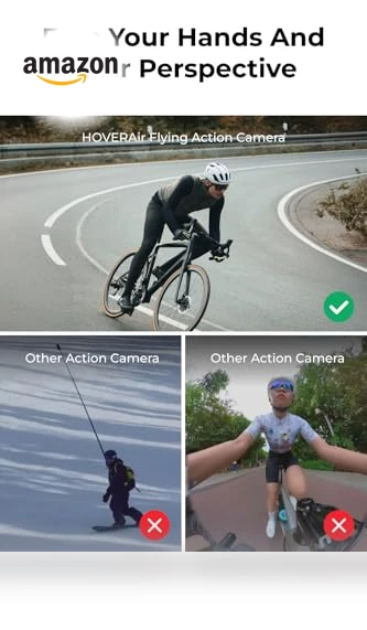 4K Action Flying Camera, Foldable Drone — Drones, HOVERAir