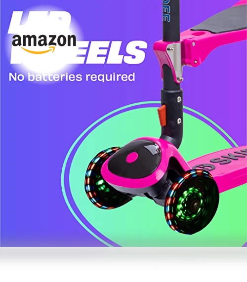 Adjustable Height Foldable Scooter with Removable Seat — Balance Bikes, SKIDEE