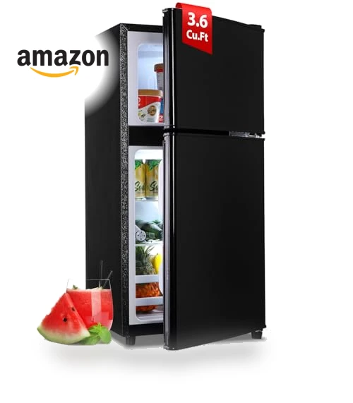 Apartment Size Mini Dorm Fridge with Freezer — Mini Fridges, Zyerch