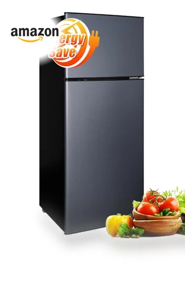 Dual-Door Apartment Refrigerator with Freezer — Mini Fridges, Cucina Magica