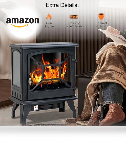 Electric Fireplace Heater Portable Stove — Tabletop Fireplaces, Panana